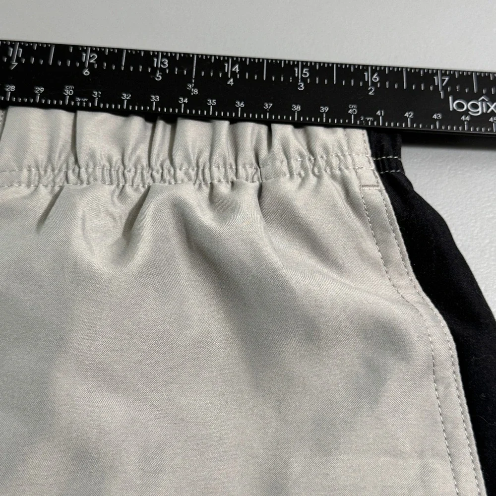 Men's Gray Cargo Swim Shorts with Black Accents NWT